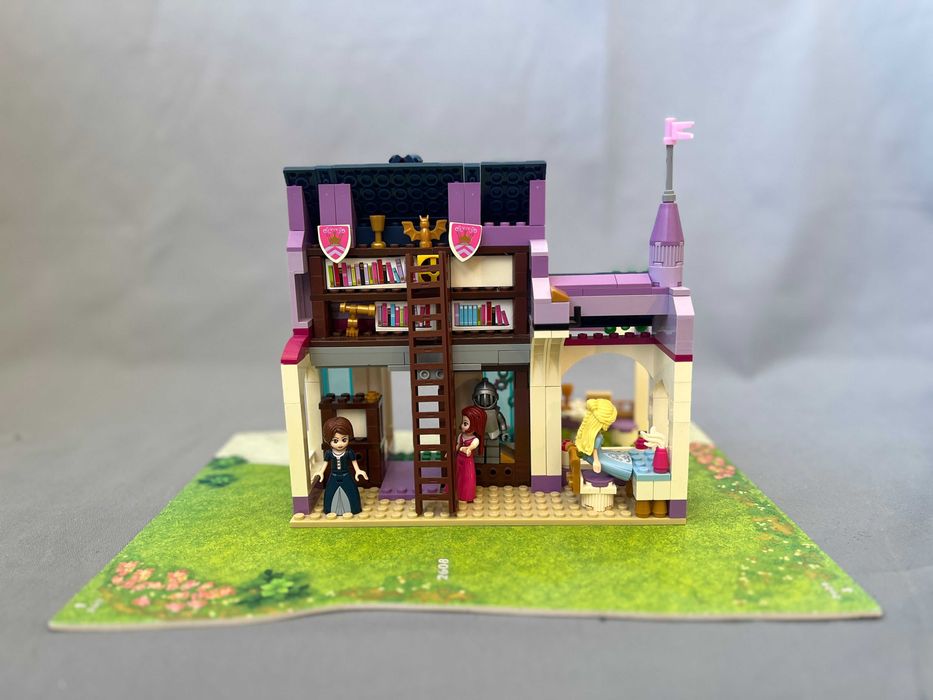 Конструктор Qman 2608 рожева серія, бібліотека, фігурки, 422 дет