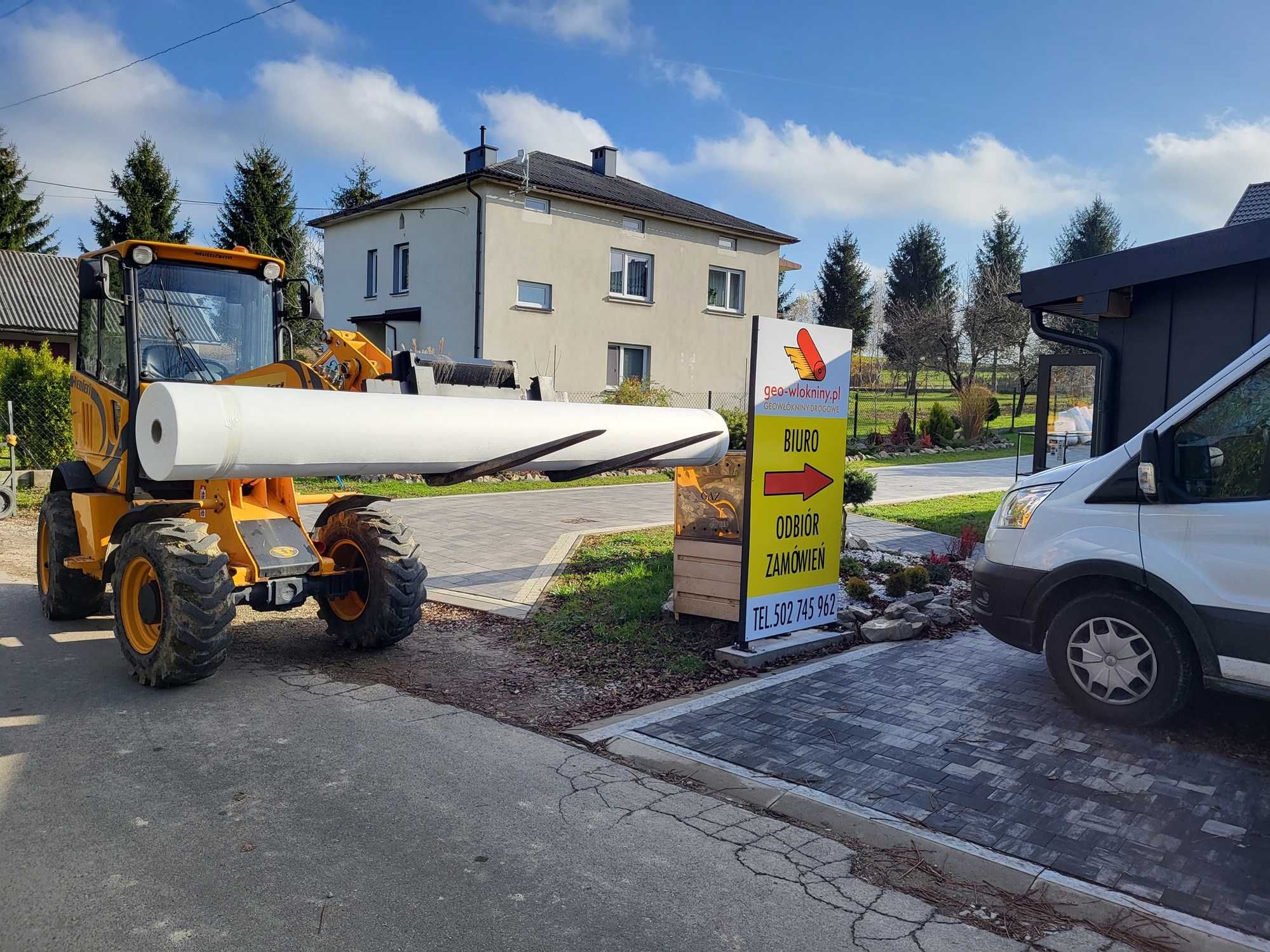 Geowłóknina POLIPROPYLEN 12kN /m2 Do 6m szerokości NAJSILNIEJSZA