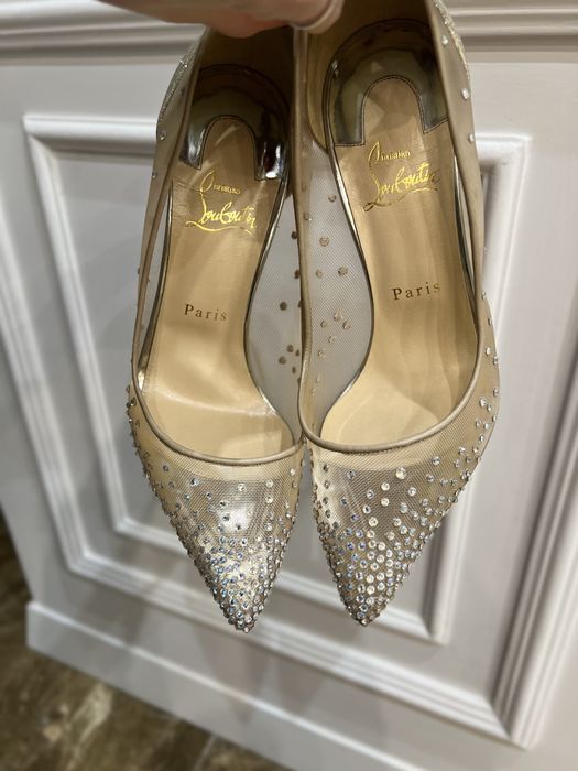 Туфли-лодочки Christian Louboutin Follies Strass в сетку