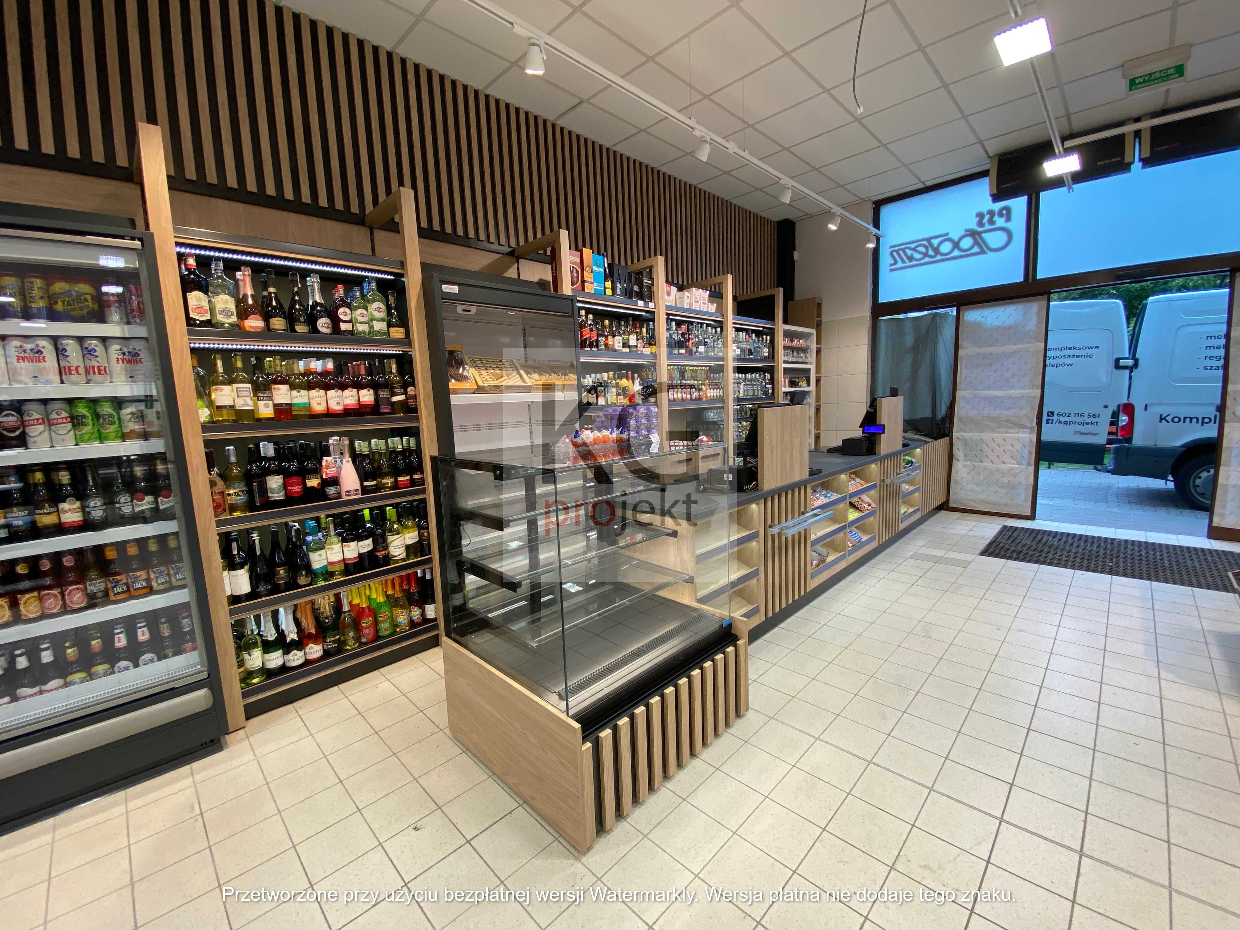 Regały na alkohol monopolowe półki alkoholowe Producent