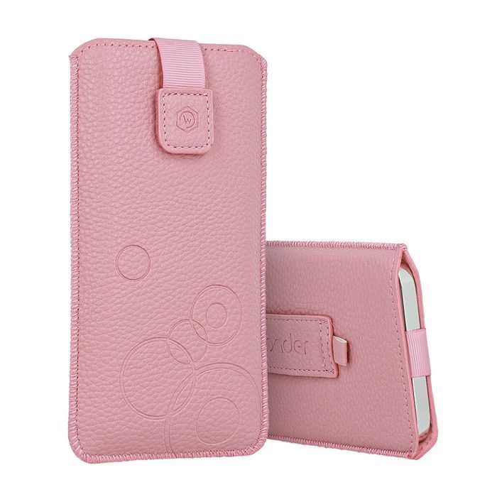Kieszonka WONDER Deko XXL Samsung S25 Ultra/Xiaomi Redmi 14C różowa
