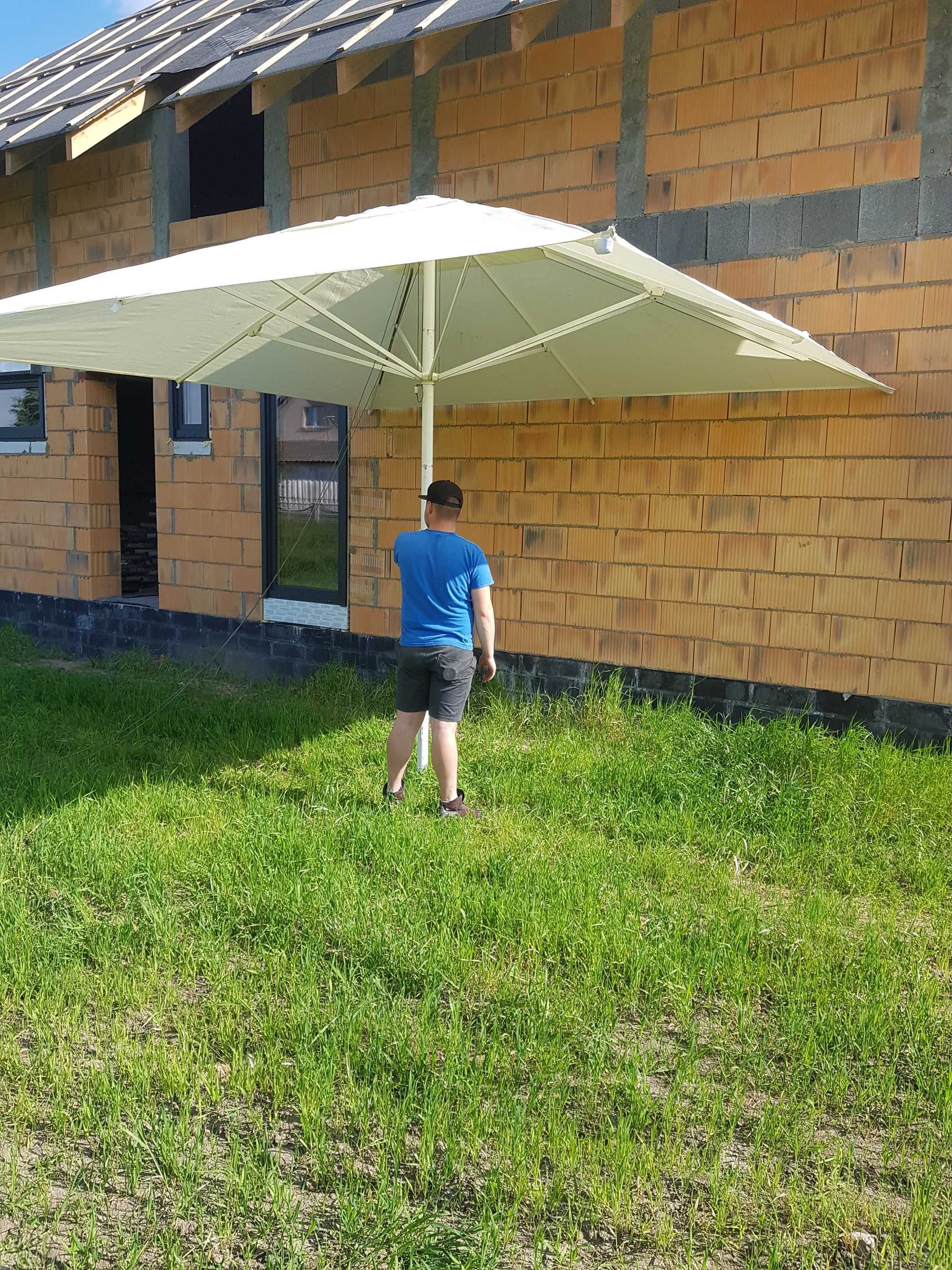 PARASOL Ogrodowy  KWADRAT/okrągły 3,5x 3,5m - SOLIDNY