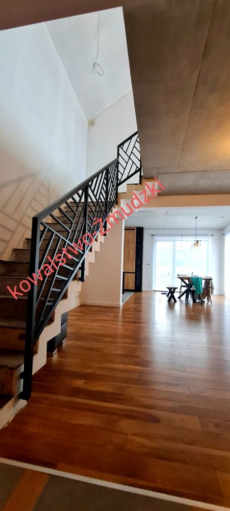 Loft balustrada nowoczesna wewnętrzna indrustial kute balustrady