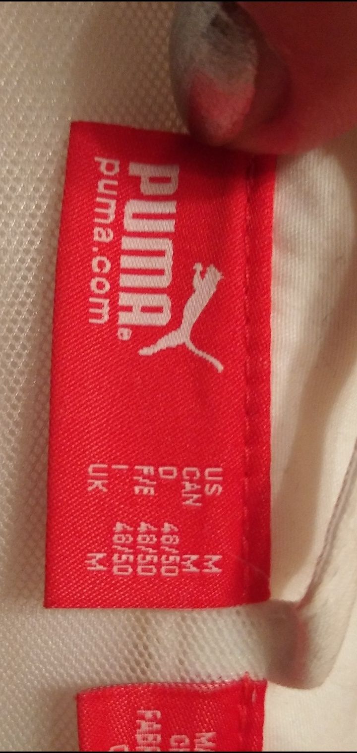 Белый ( молочный) спортивный костюм Puma, оригинал. Кроссовки белые Pu