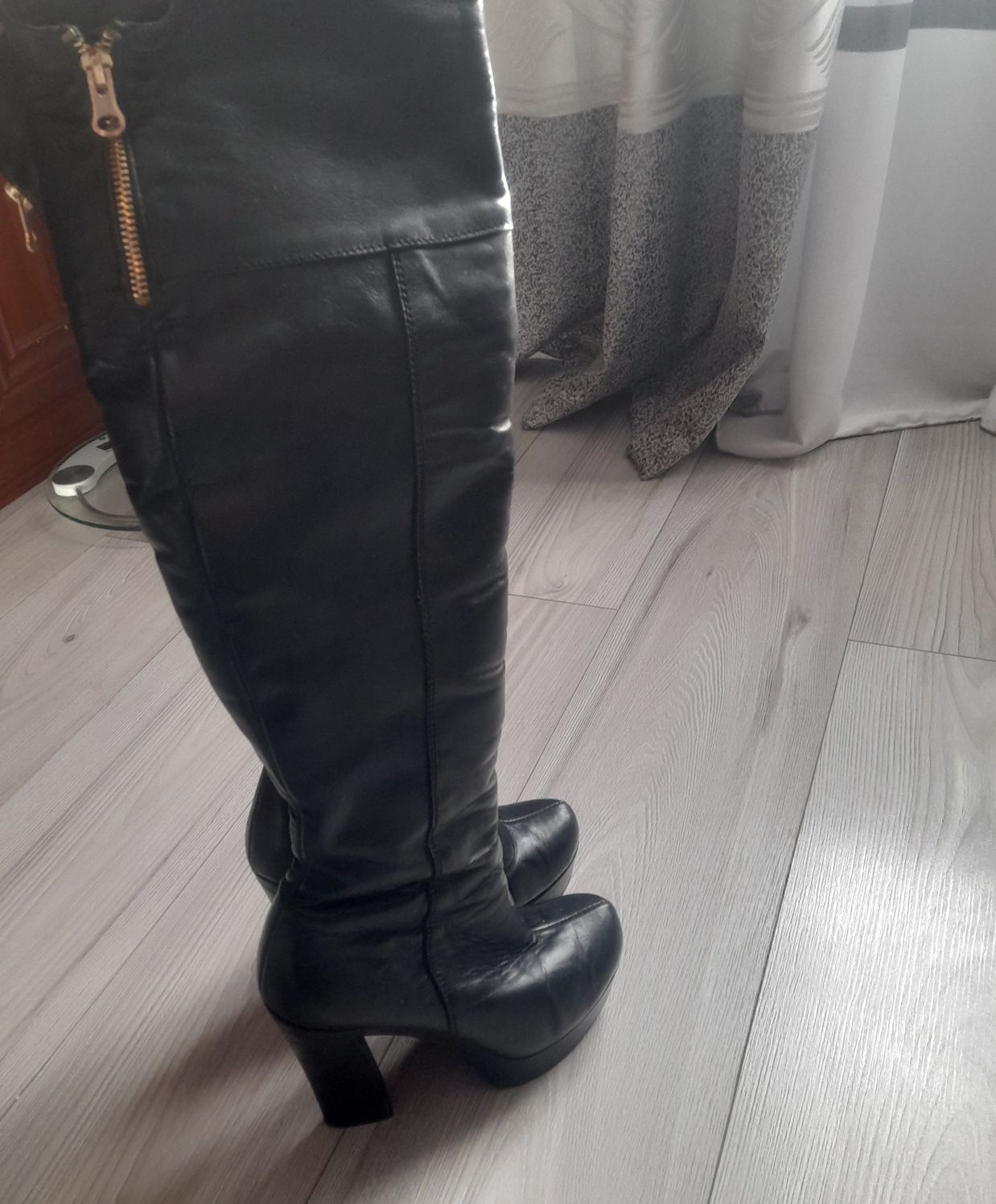 Чоботи зимові шкіряні