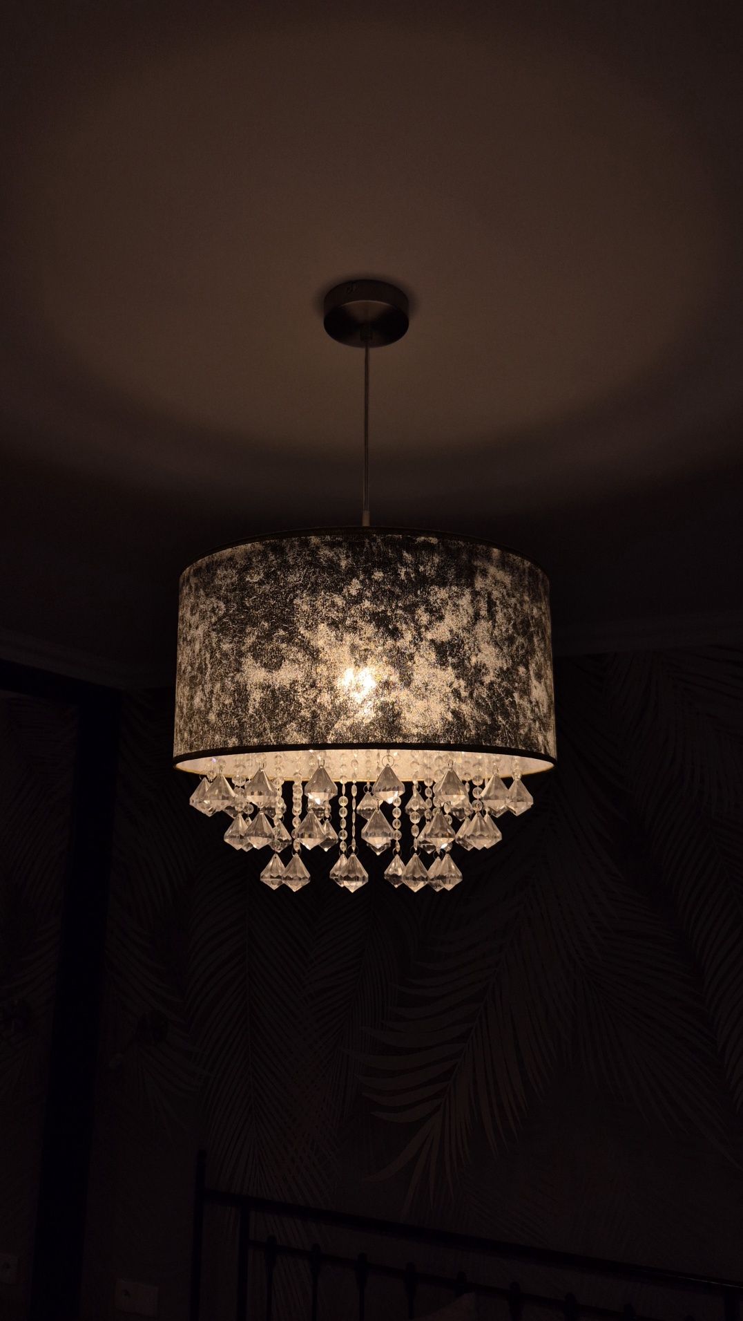 Lampa wisząca złota z kryształkami Amy