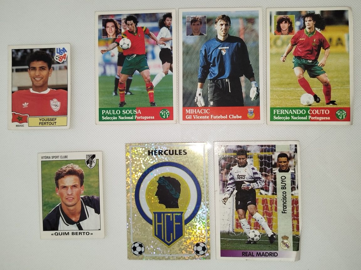 Lote de 7 Cromos de Futebol