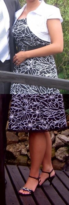 Sukienka z paskiem Amisu, New Yorker