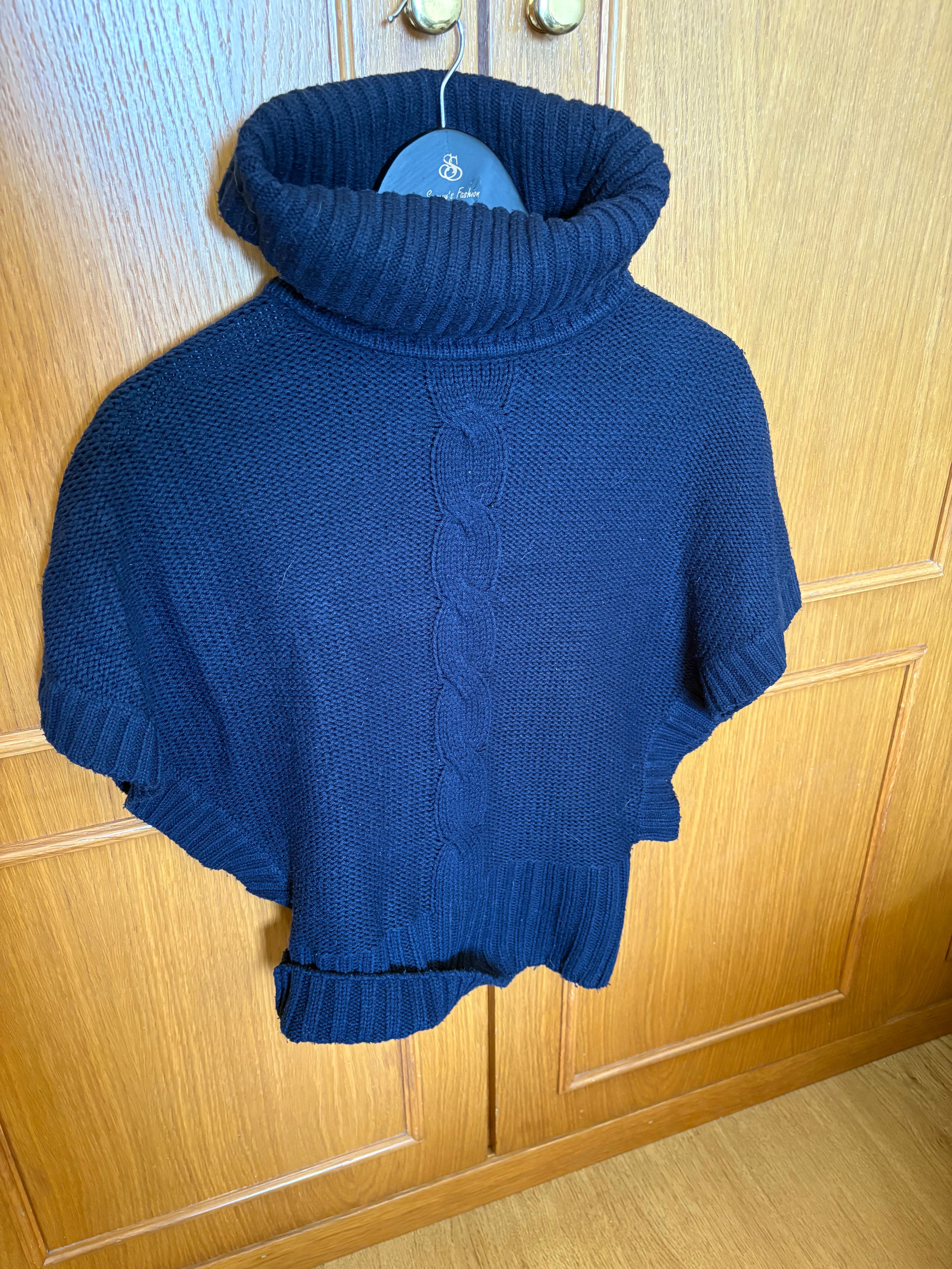 Camisola Malha Grossa Gola Alta Lefties – Azul Escuro, M