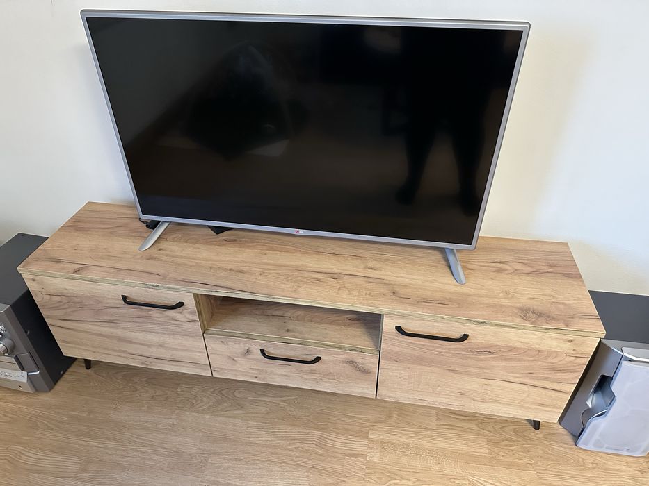 Szafka RTV + Barek/szafka z witryną podświetlaną