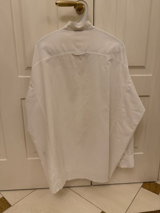Стильна біла вовняна  жіноча сорочка Vince, розмір XL