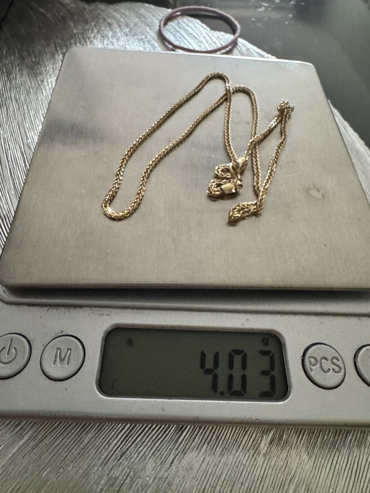 Nowy zloty 585 14k lancuszek lisi ogon 42cm 4,03g
