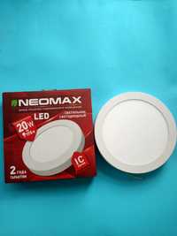 LED світильник лампа 20W 6000k круглий Neomax Розмір мм: 225