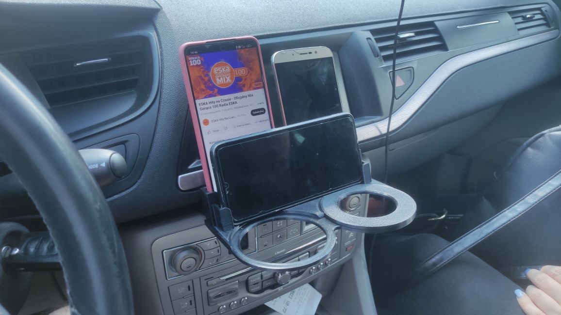 Citroen C5 Cup/Phone Holder. Uchwyt na kubek i telefon