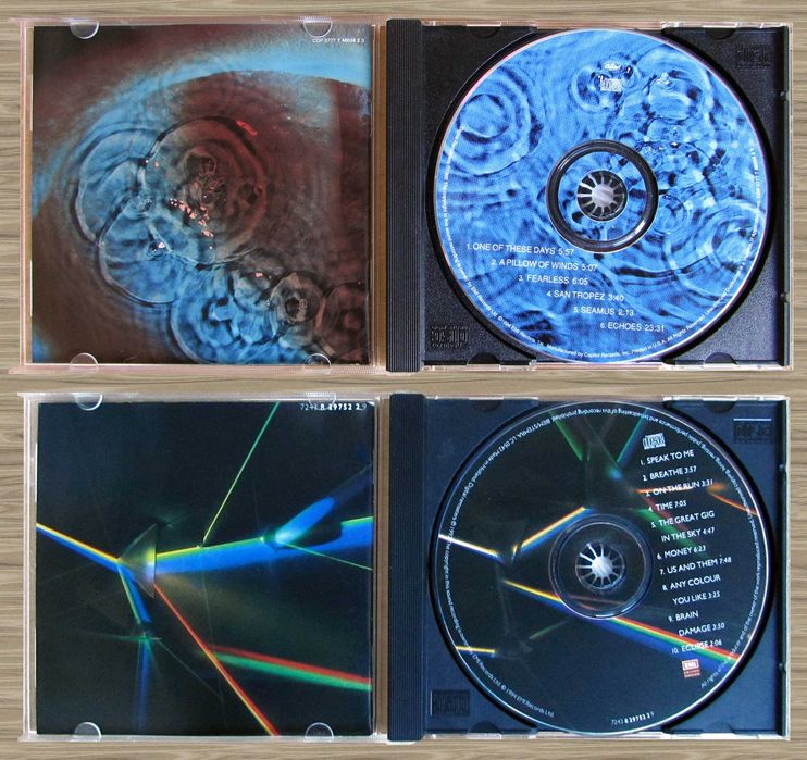 CD Pink Floyd 71, 73, 75, 77, 79, 82, 87, 94, 88, 95 / Gilmour 78, 84
