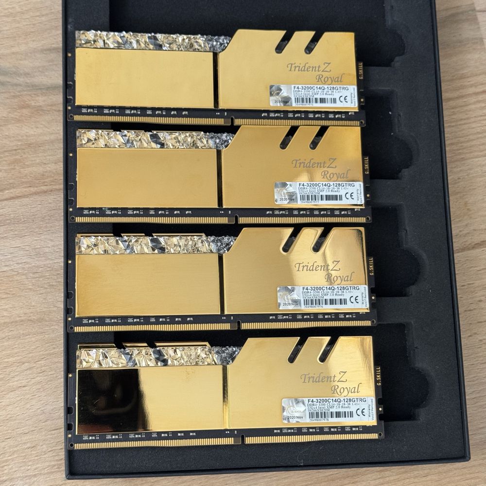 128Gb Gskill TridentZ Royal 4x32 Ddr4 оперативна памʼять