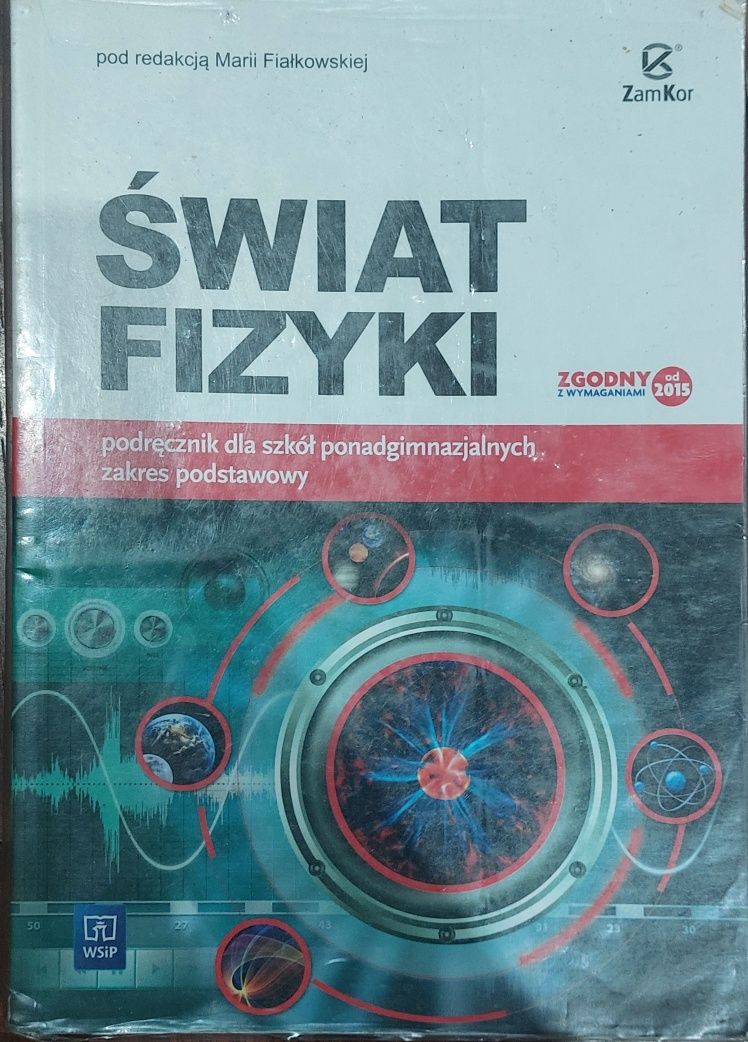 Książka ŚWIAT FIZYKI PODRĘCZNIK WSiP do szkół ponadgimnazjalnych