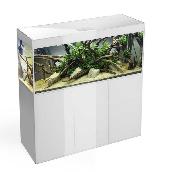 Aquael Zestaw DROP GLOSSY ST 150 D&N Biały + Szafka