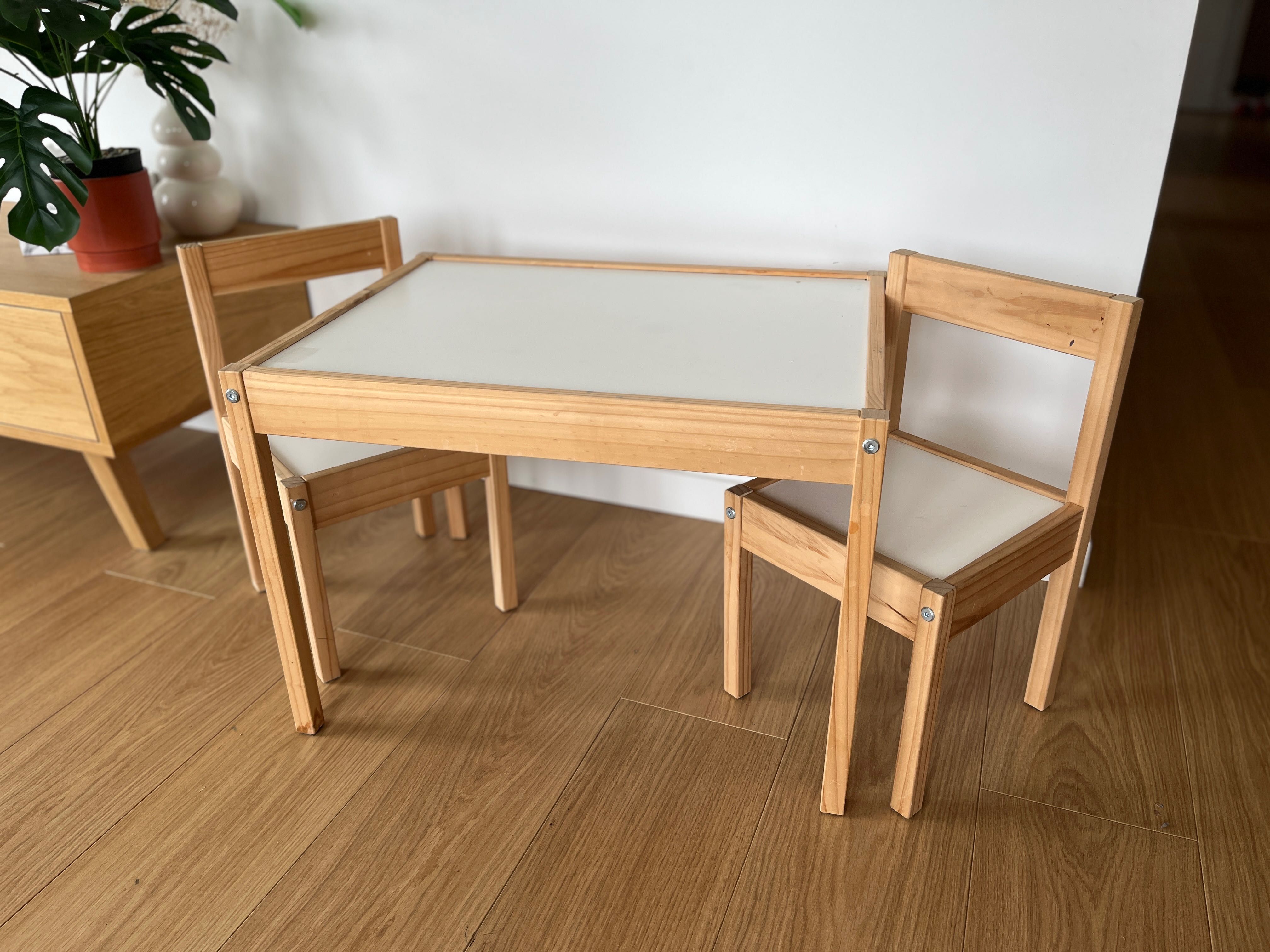 IKEA Stolik dla dzieci z 2 krzesłami LÄTT