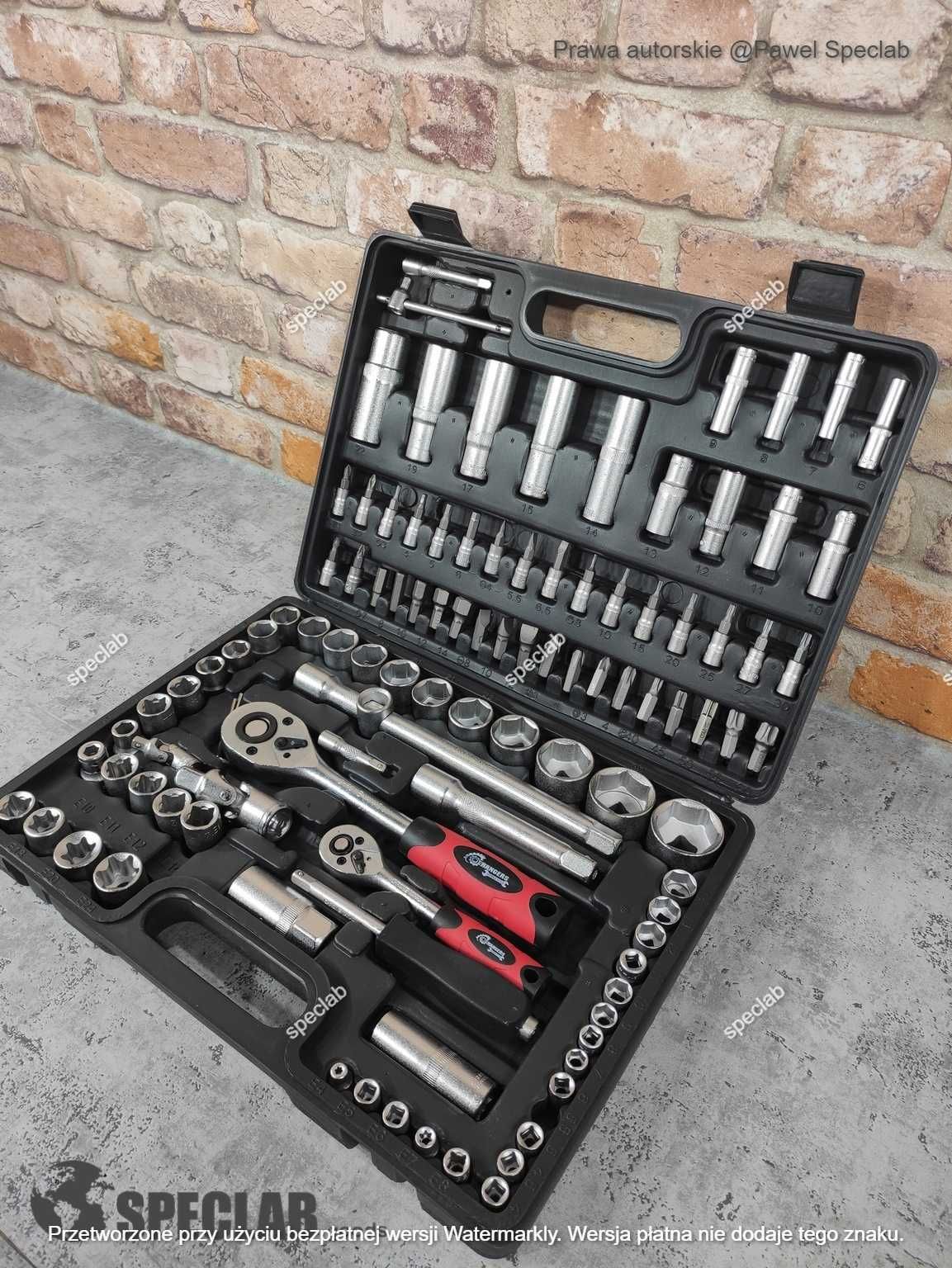 Zestaw KLUCZY 108 szt. Klucze Nasadowe TORX 108 EL