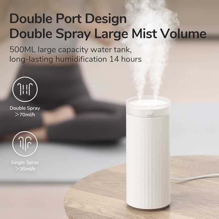 JISULIFE Osobisty mały nawilżacz, mini rozmiar i przenośny