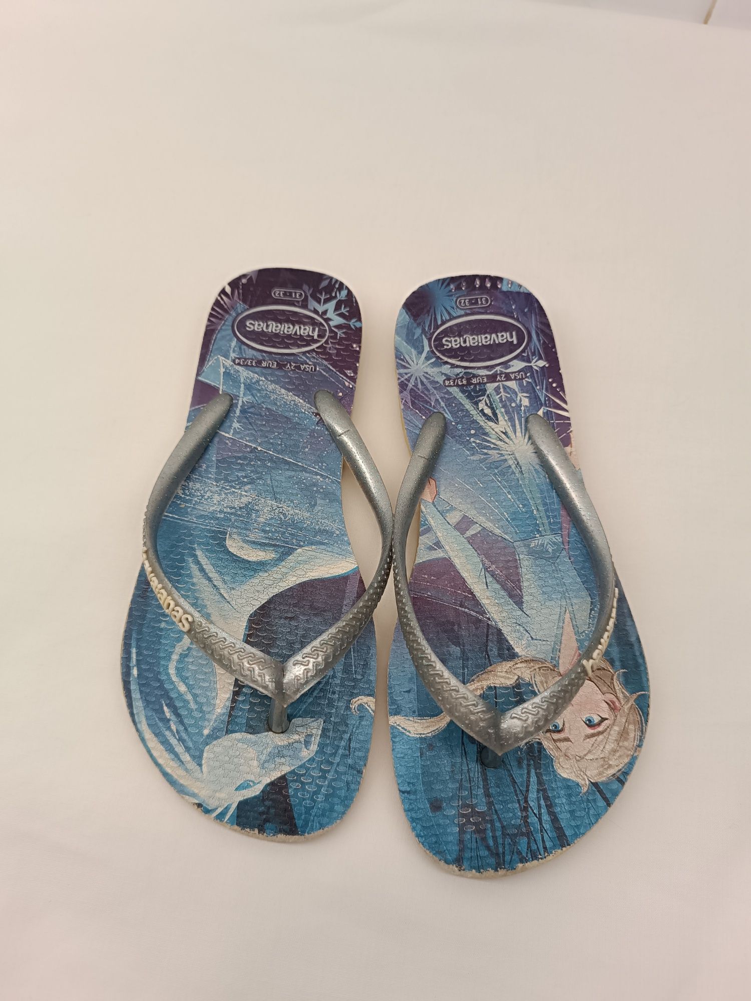 Chinelos Havaianas para Menina. Da Frozen. 31-32