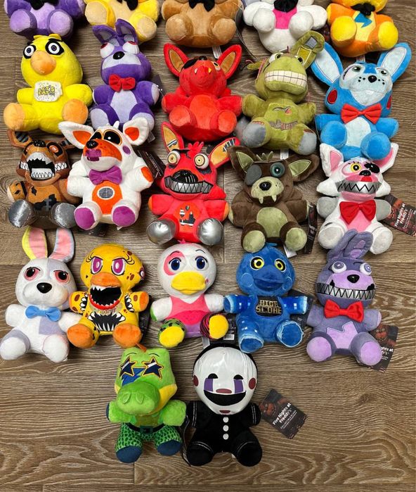 Плюшевые игрушки 5 Ночей с Фредди Фнаф Бони Фокси Чика Спрингтрап Манг