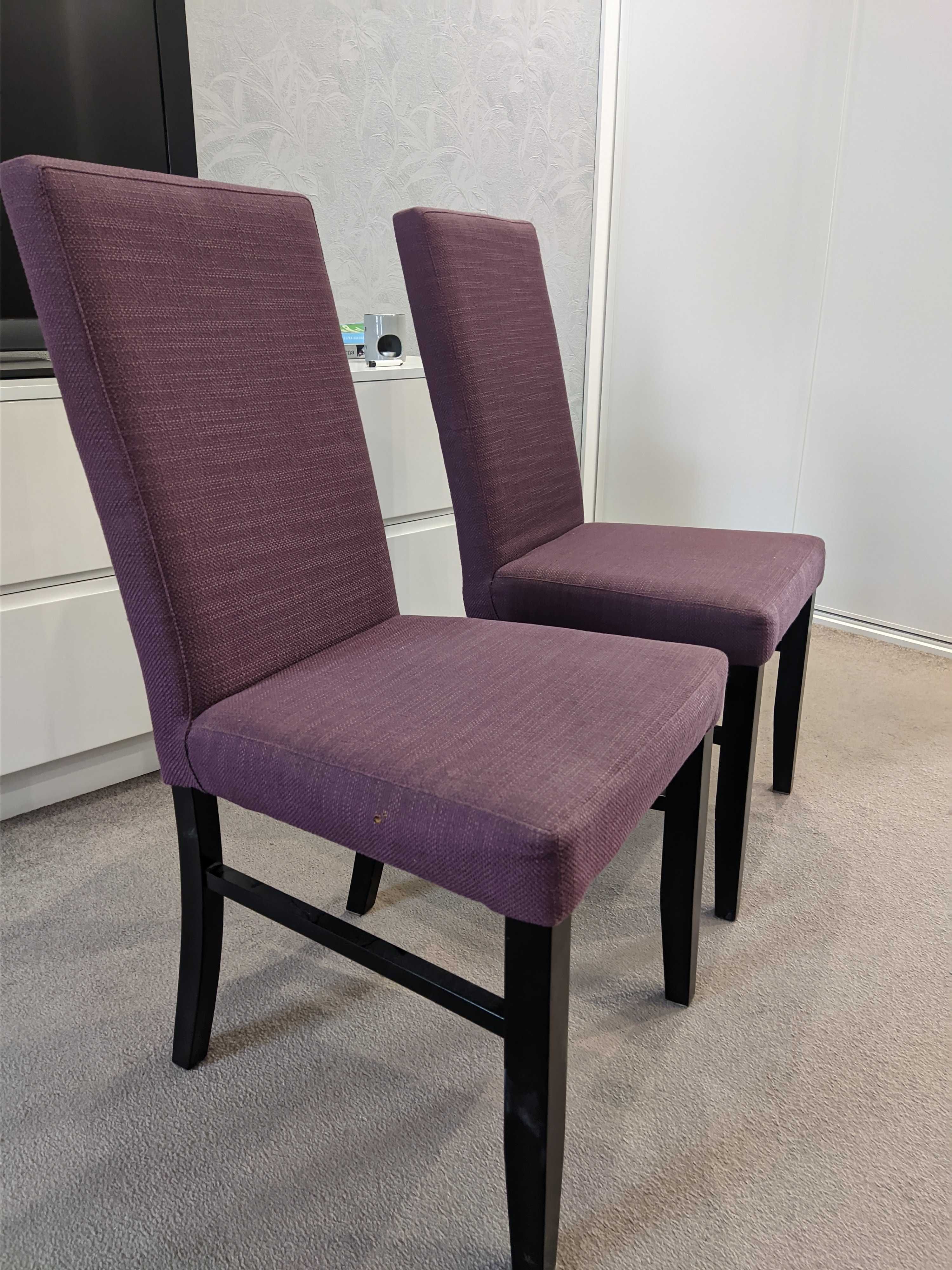 Krzesła fiolet 2szt