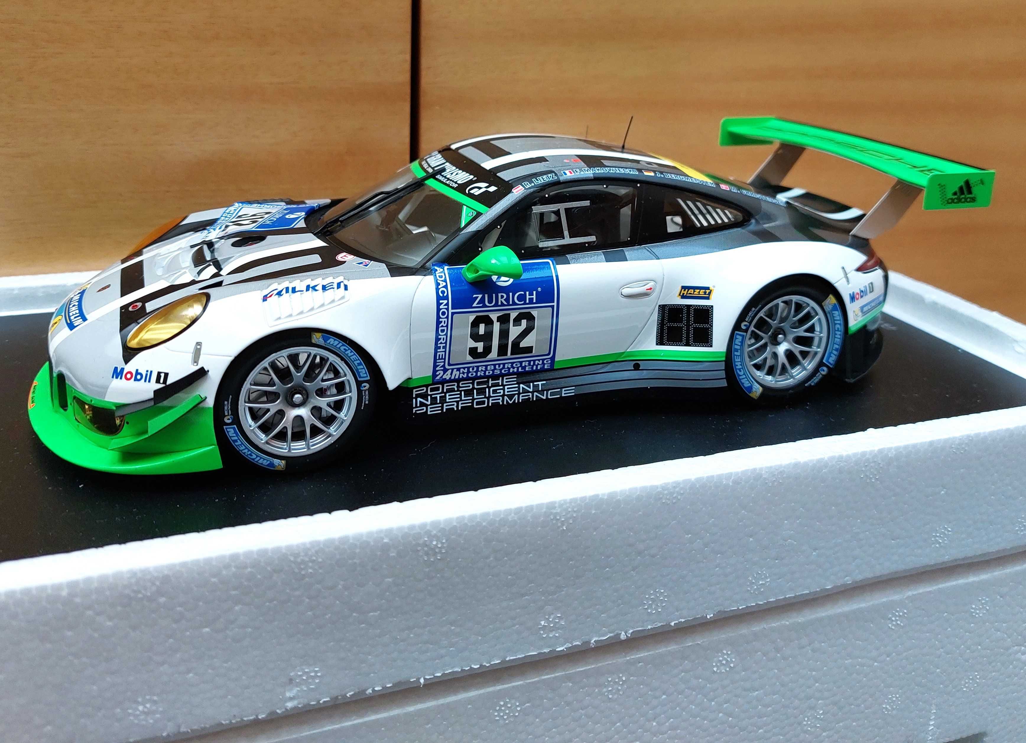 Porsche 911 991 GT3R #912 24h Nürburgring 2016 SPARK 1:18