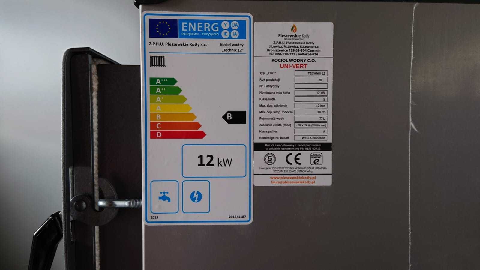 Kocioł z Podajnikiem 12kW 5 klasa Ekoprojekt Piec Dostawa Gratis 13 10