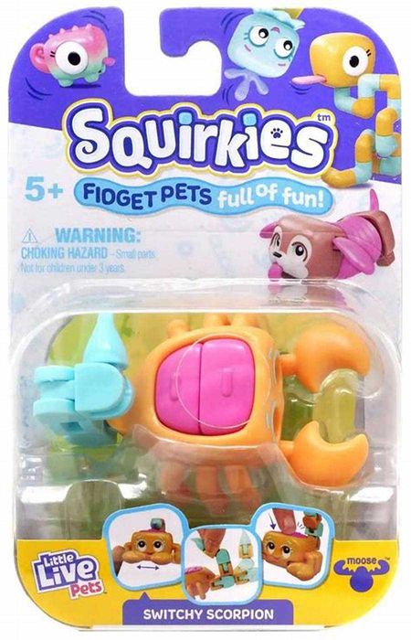 Little Live Pets Squirkies SWITCHY SCORPION Pomarańczowy Figurka