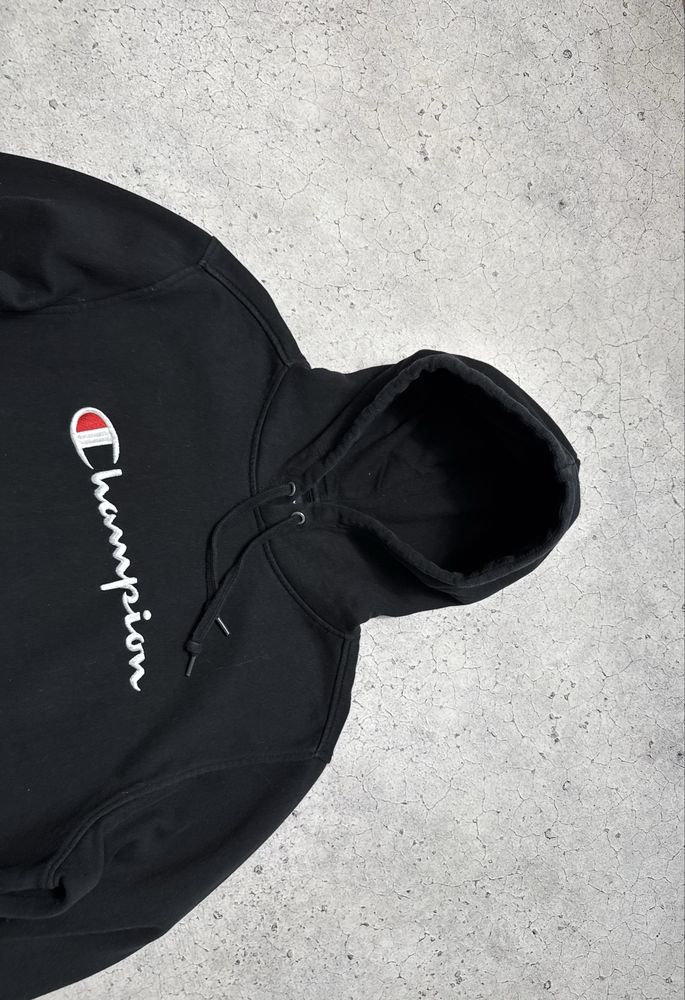 Кофта Худи Champion С Большим Логотипом Оригинал Идеал M-L