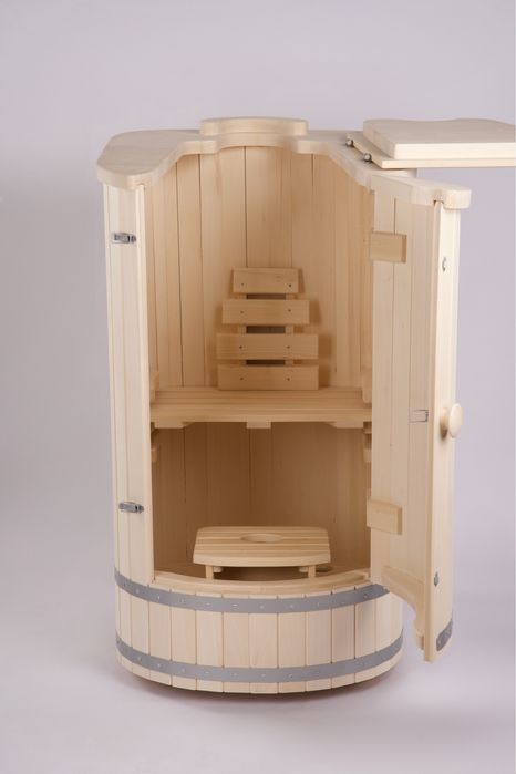 Sauna ziołowa z drewna lipowego – mini SPA, fitosuna