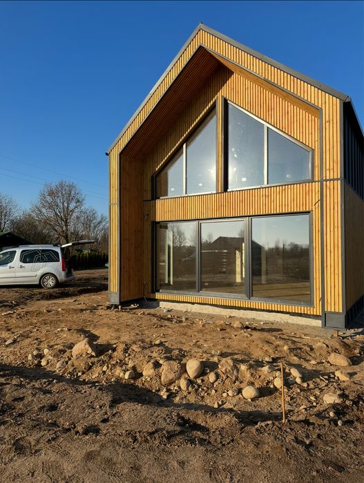 Nowoczesna Stodoła 108m2 / Stan Deweloperski / Dom Drewniany