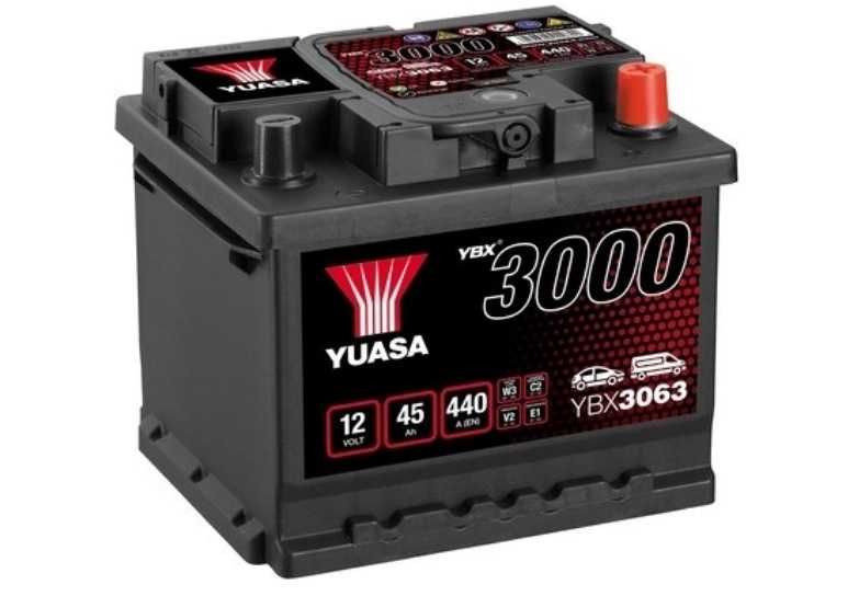 Akumulator 12V 45Ah 440A P+ YUASA YBX3063