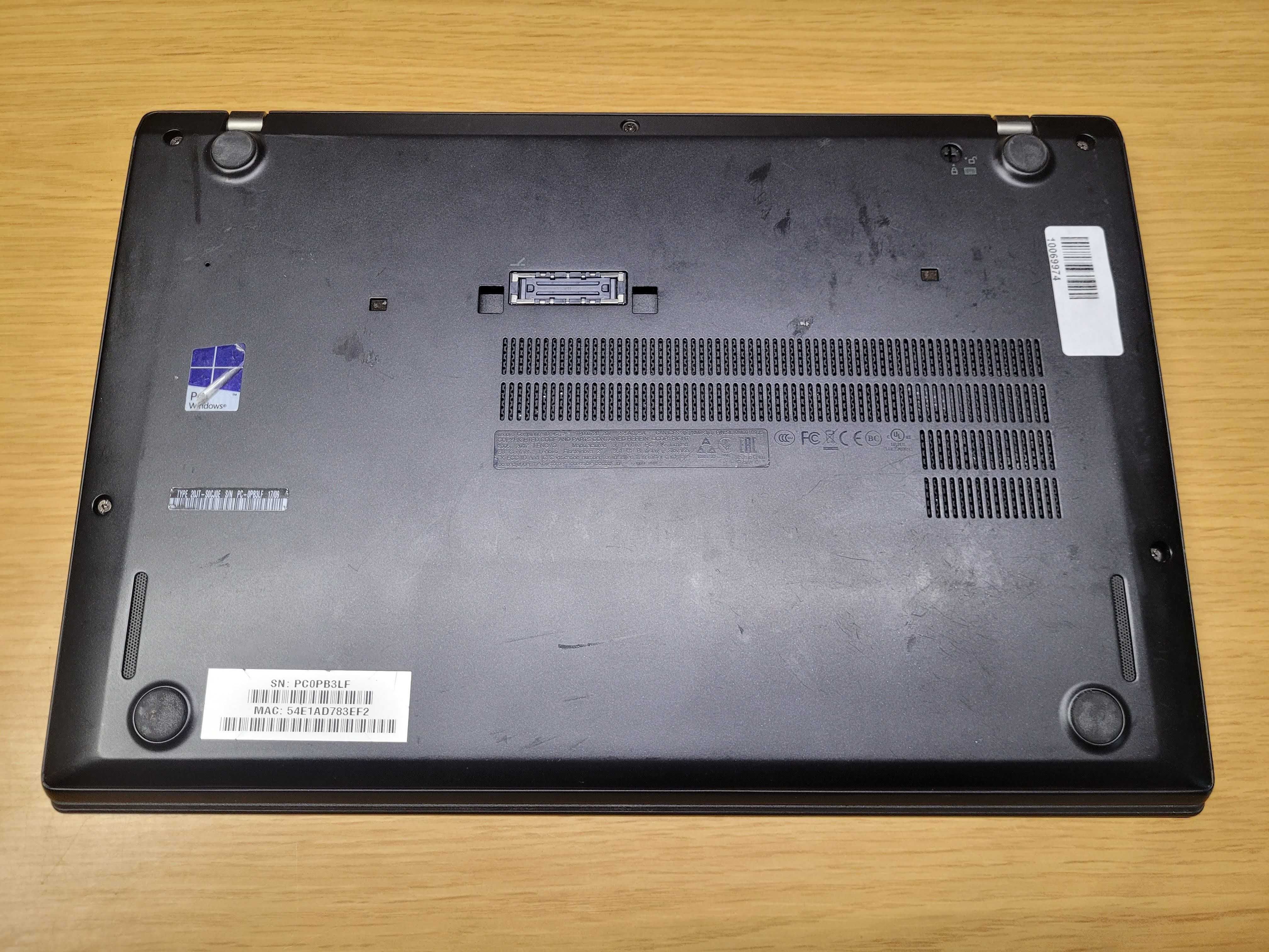 Lenovo ThinkPad T470s / i5 6300U / 8GB RAM / 256GB SSD / 14" FHD Touch