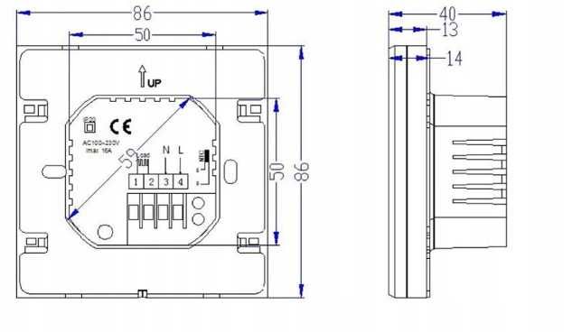 STEROWNIK Termostat LCD Ogrzewania PODŁOGÓWKA Podłogówki wysyłka HIT