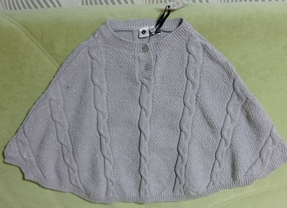 Кофта Пончо Болеро для дівчинки 3/4/5 (98-110)