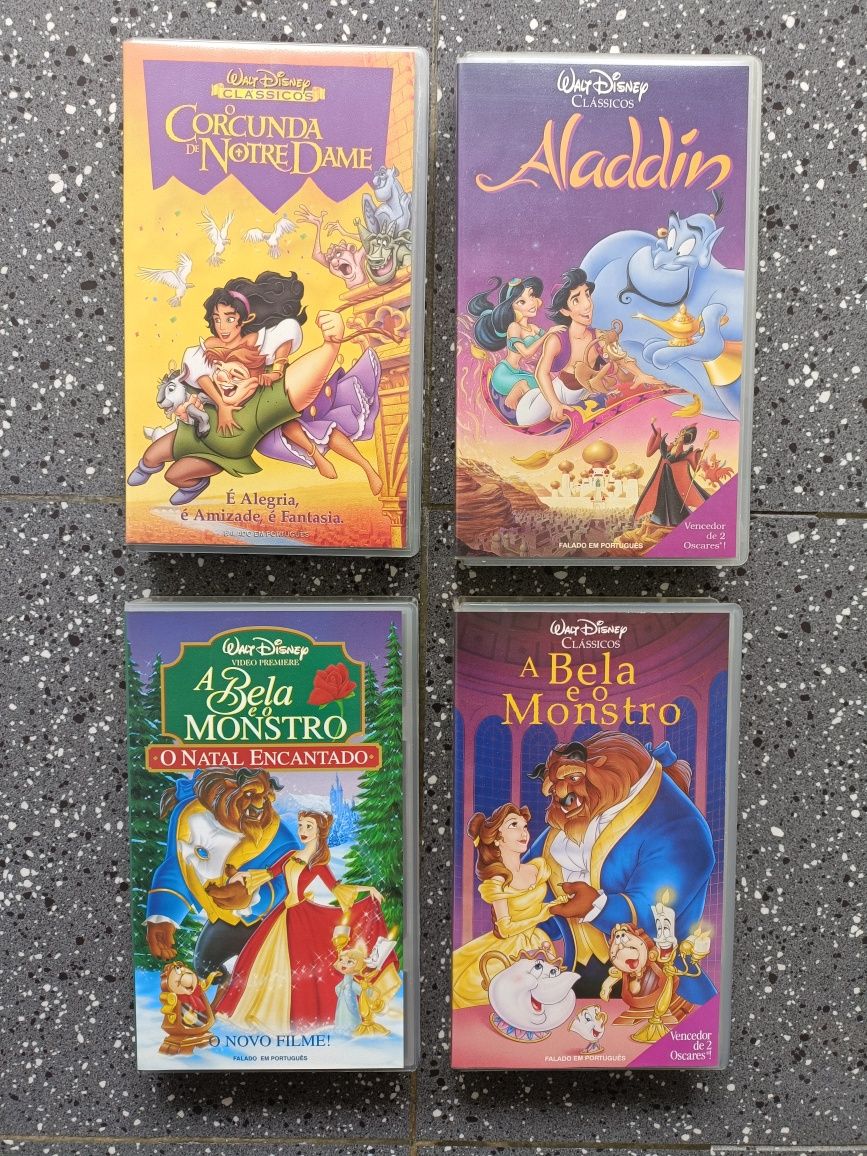 O lote de 20 filmes Disney VHS