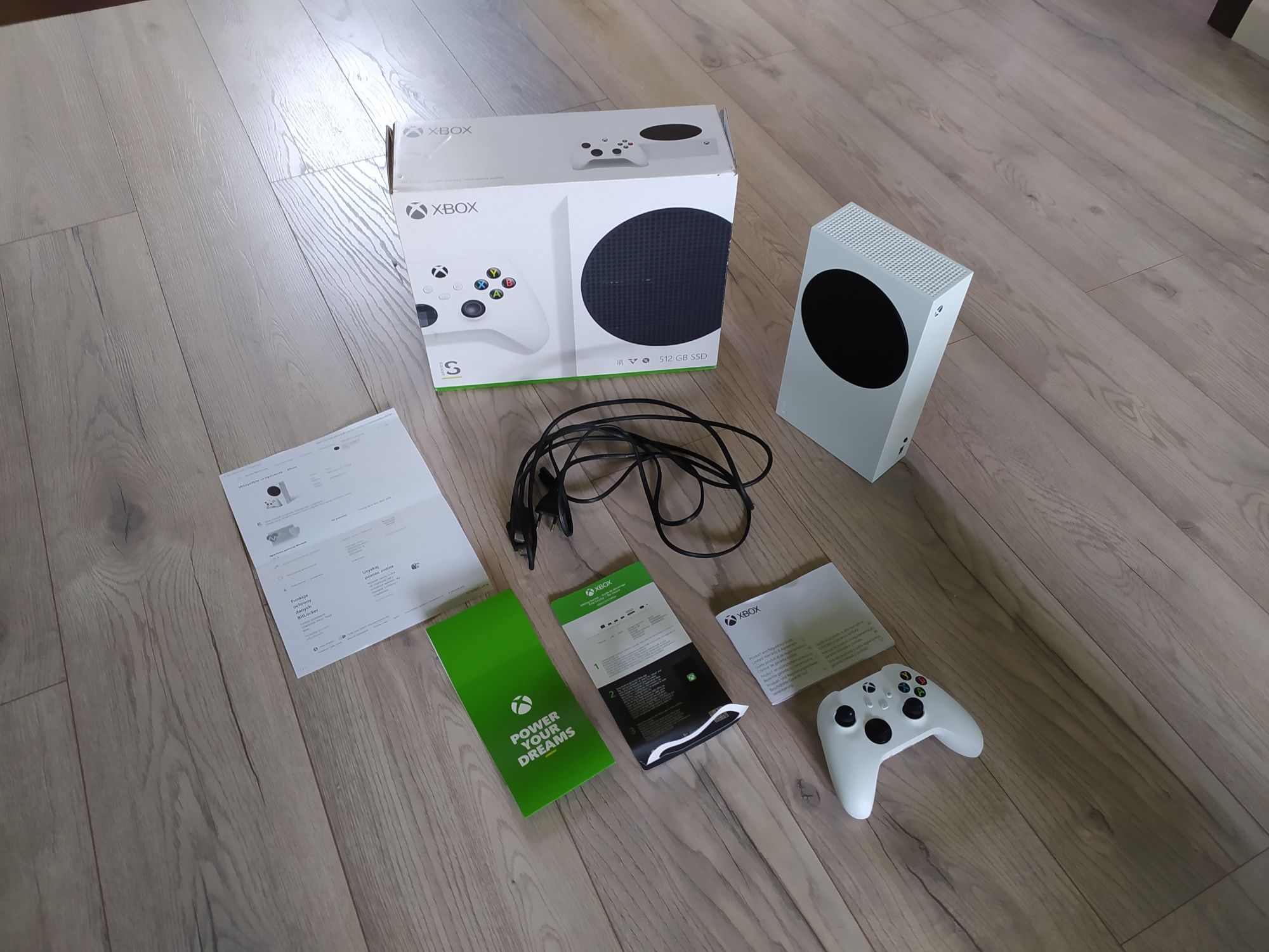 JAK NOWA Konsola Xbox Series S GWARANCJA Cały Komplet GRY Fortnite WYS