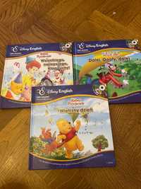 Disney English 3 książki z płytami