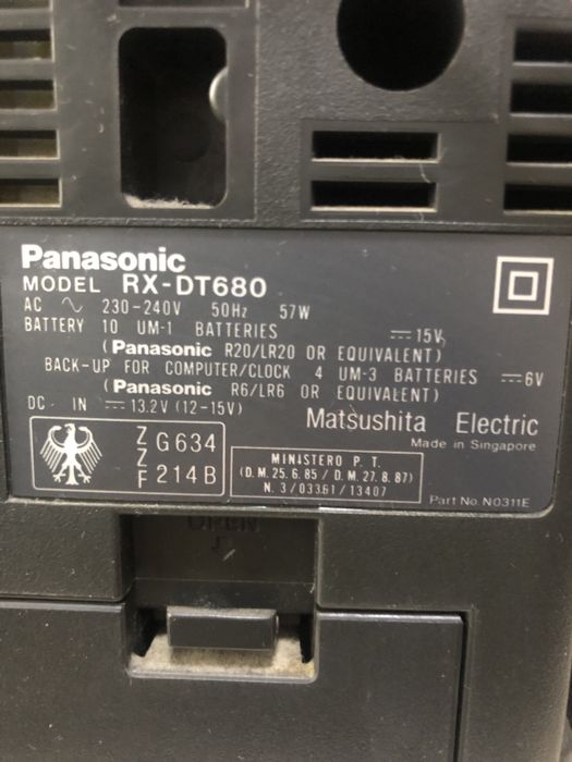 Магнітола Panasonic RX-DT680 з CD-плеером и кассетами (+ подарунок)