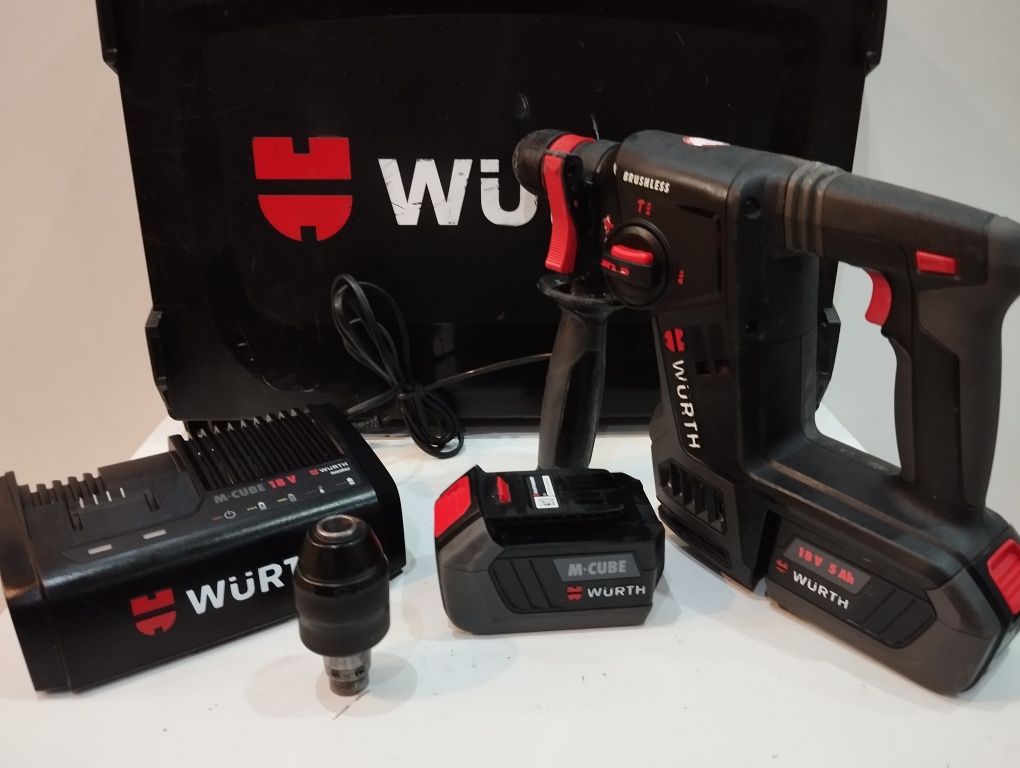 WURTH ABS 18 COMPACT młotowiertarka udarowa SDS plus 2x 5.0ah ProCore