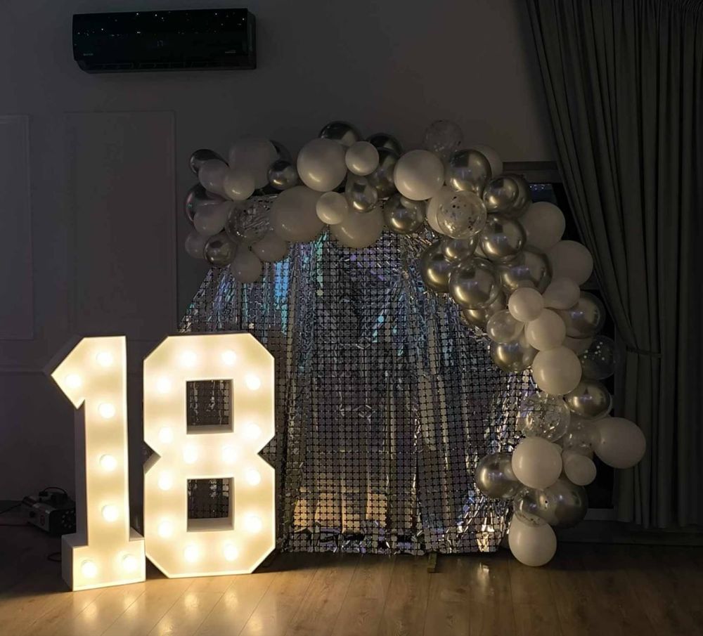 Cyfra led 18 wynajem osiemnastka roczek impreza urodziny