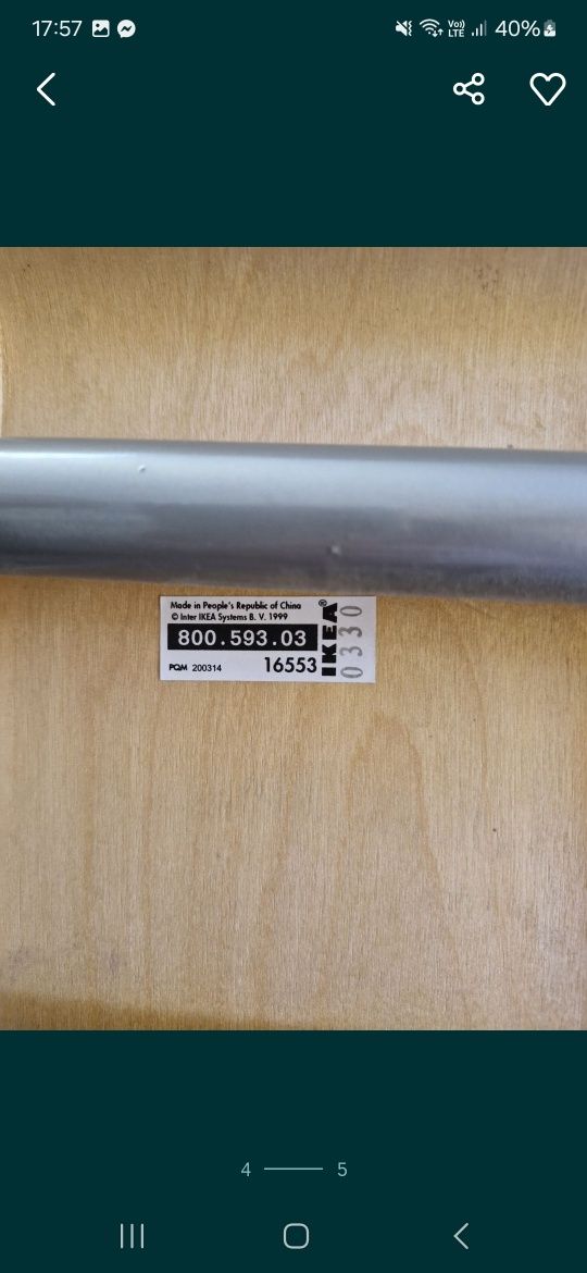 Krzesła Franklin Ikea składane barowe nowe