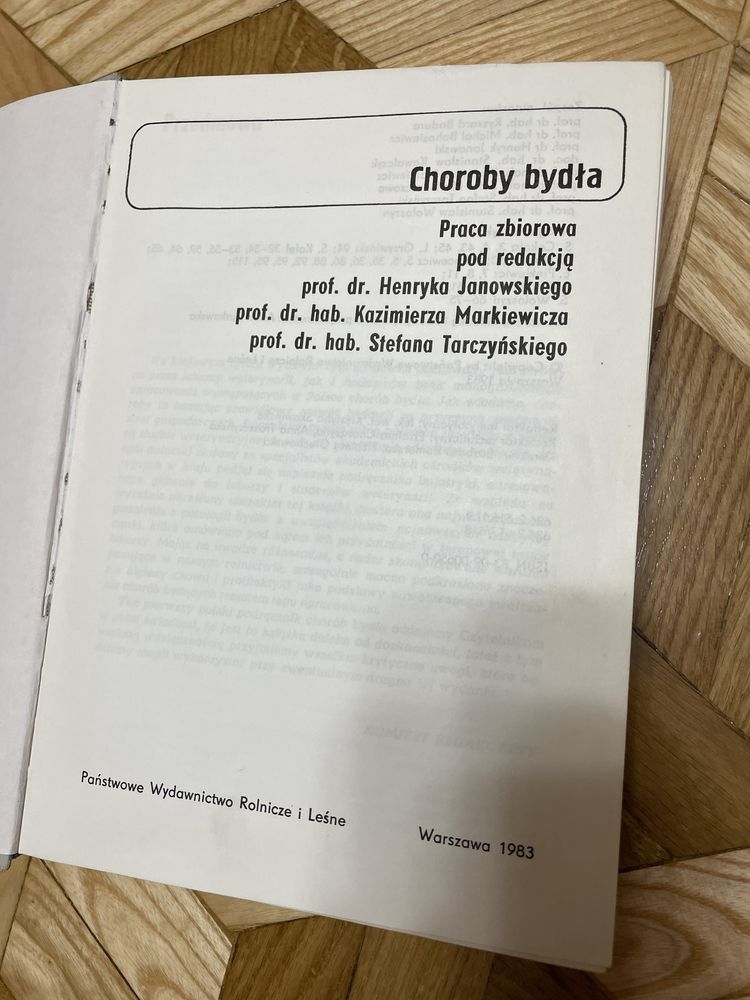 Książka Choroby bydła, praca zbiorowa