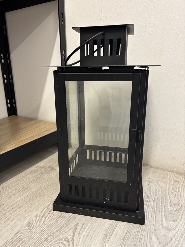 Lampion ikea czasny mat