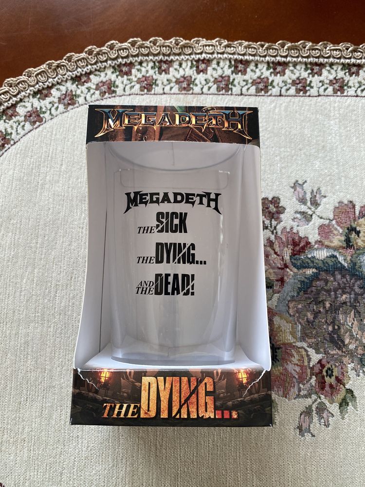 Szklanka Megadeth oryginalny merch 2022