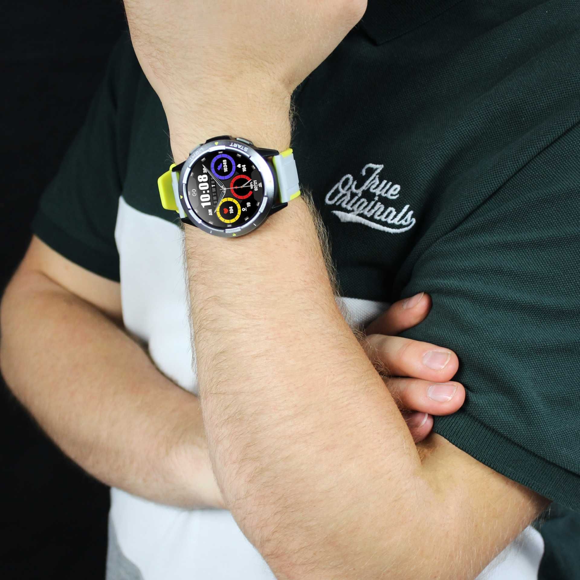 Smartwatch Zegarek Męski Menu Polskie Rozmowy Sport Powiadomienia GPS