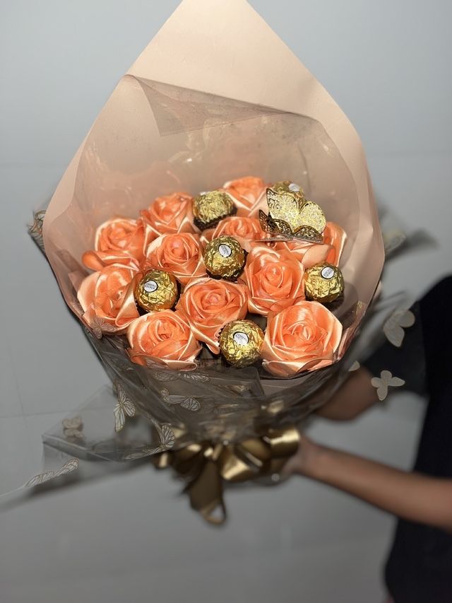 Buquê de rosas de Cetim